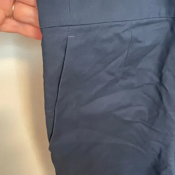 Everlane The Structured Cotton Jumpsuit In Navy Blue Size 6 New - Picture 6 of 13